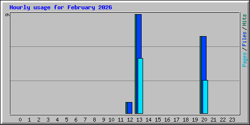 Hourly usage for February 2026
