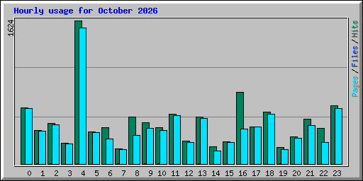 Hourly usage for October 2026